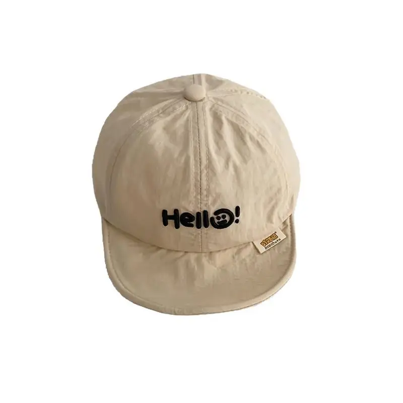 Children's Hello Hats White Brown Cap for Boys Girls - Image 10