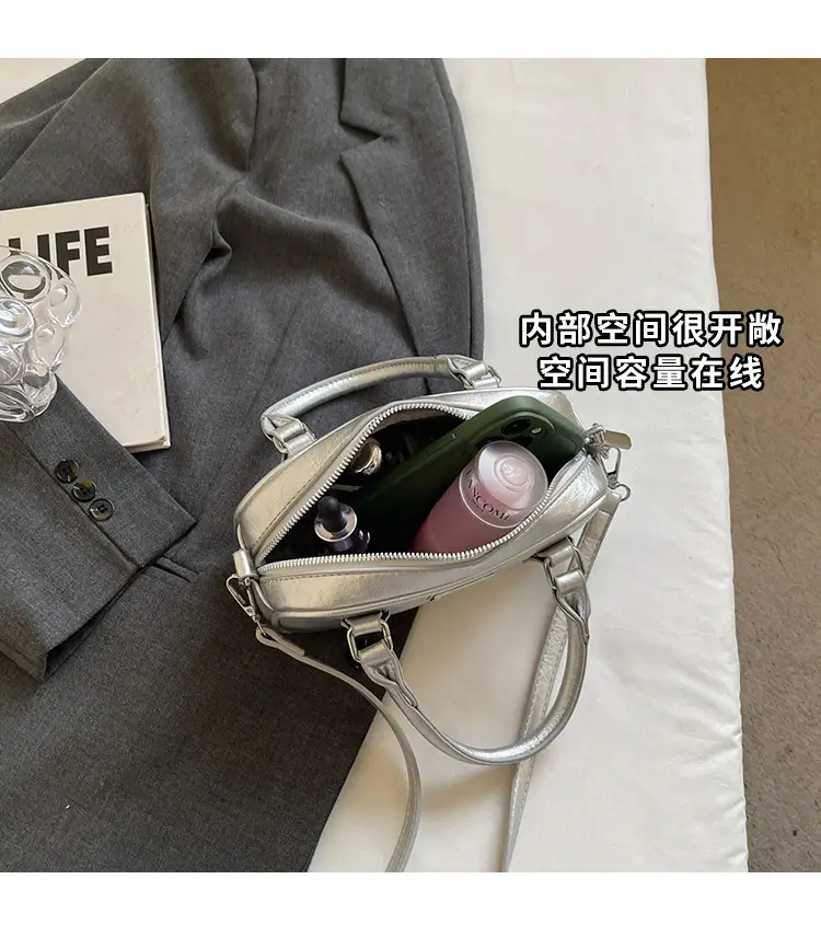Silver Shoulder Bag for Women 2025 Casual Crossbody — feature 7