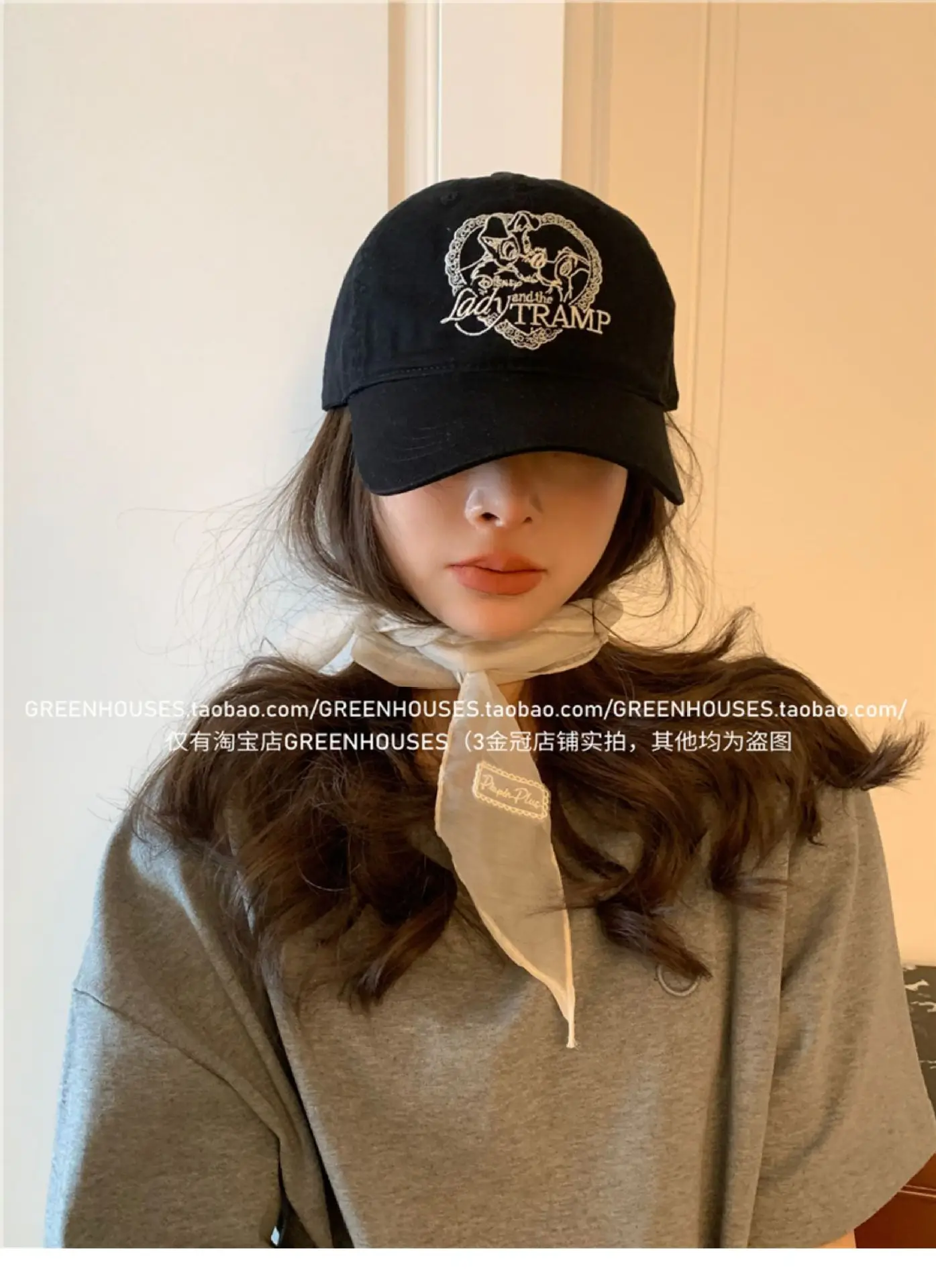 Women Blue Heart Embroidered Baseball Cap — feature 16