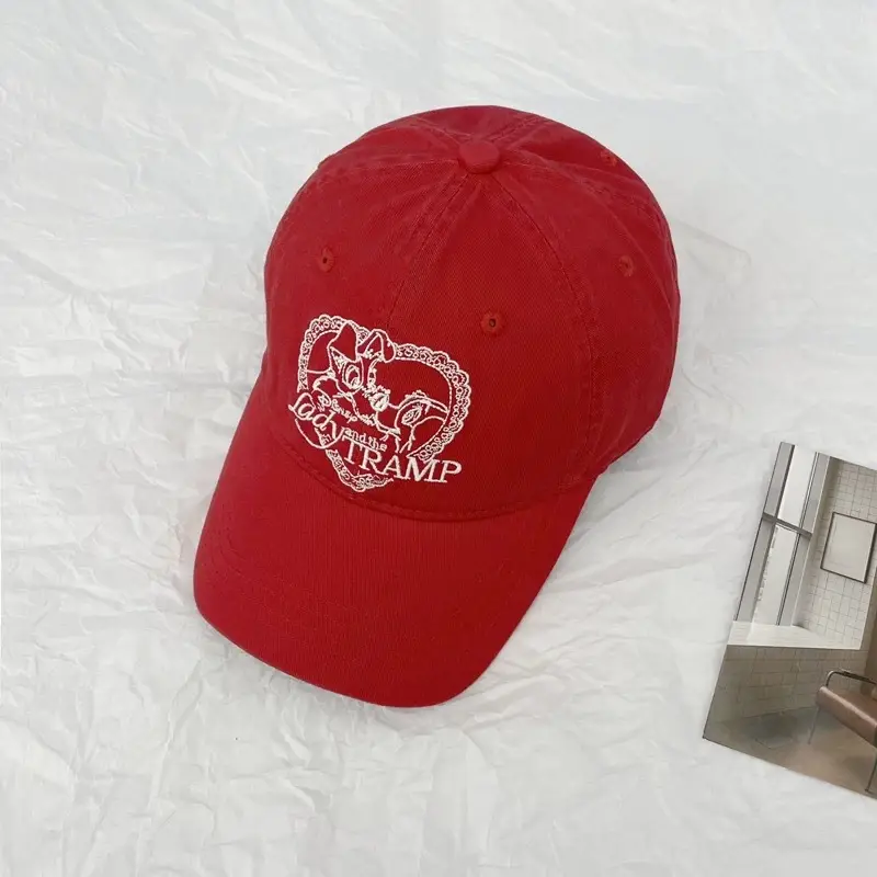 Women Blue Heart Embroidered Baseball Cap - Image 3
