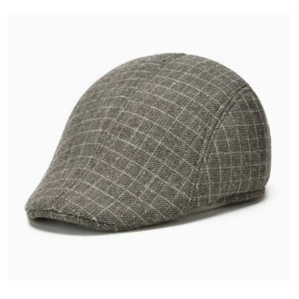 Houndstooth Beret Cap for Men Women Retro Forward Cap — feature 17