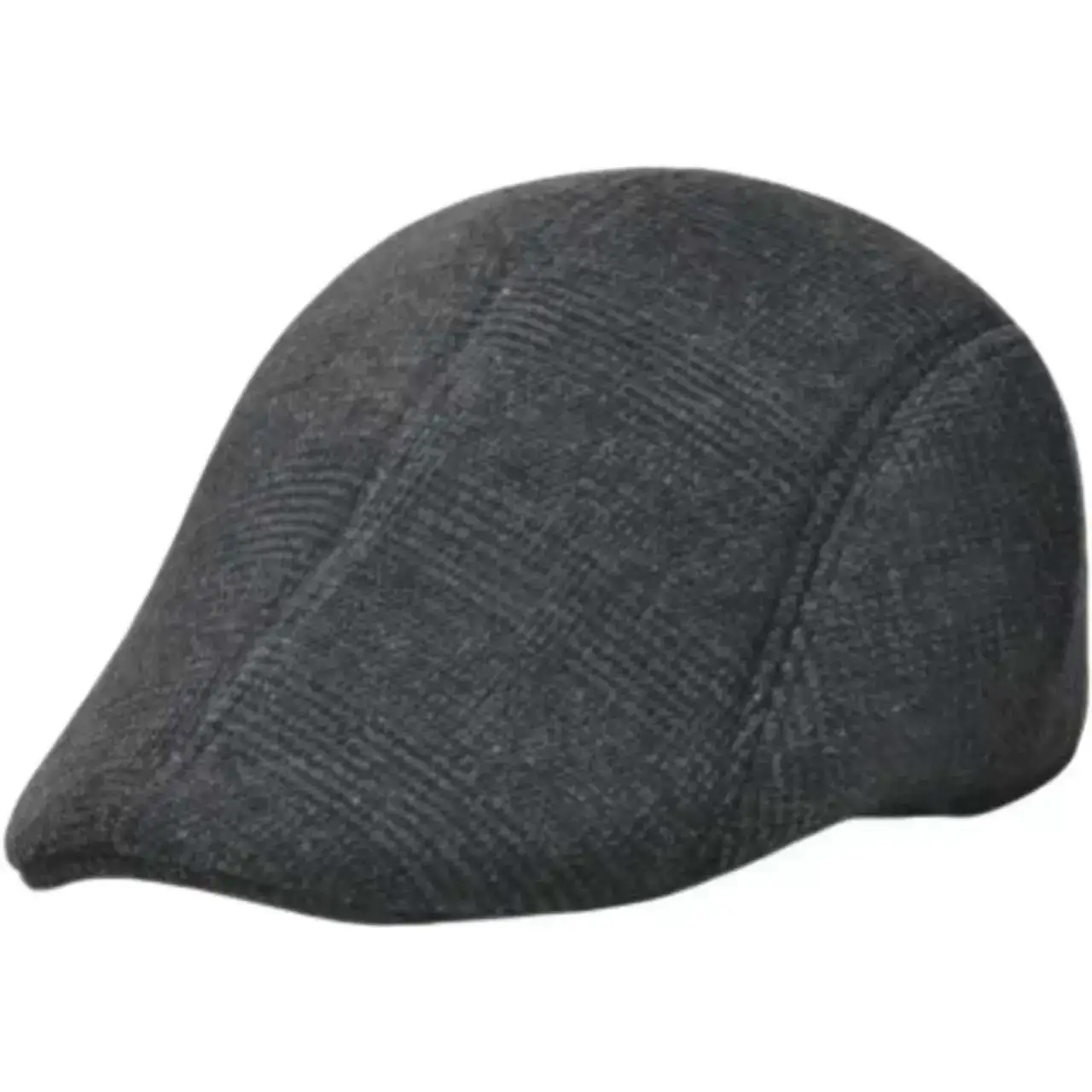 Houndstooth Beret Cap for Men Women Retro Forward Cap - Image 7