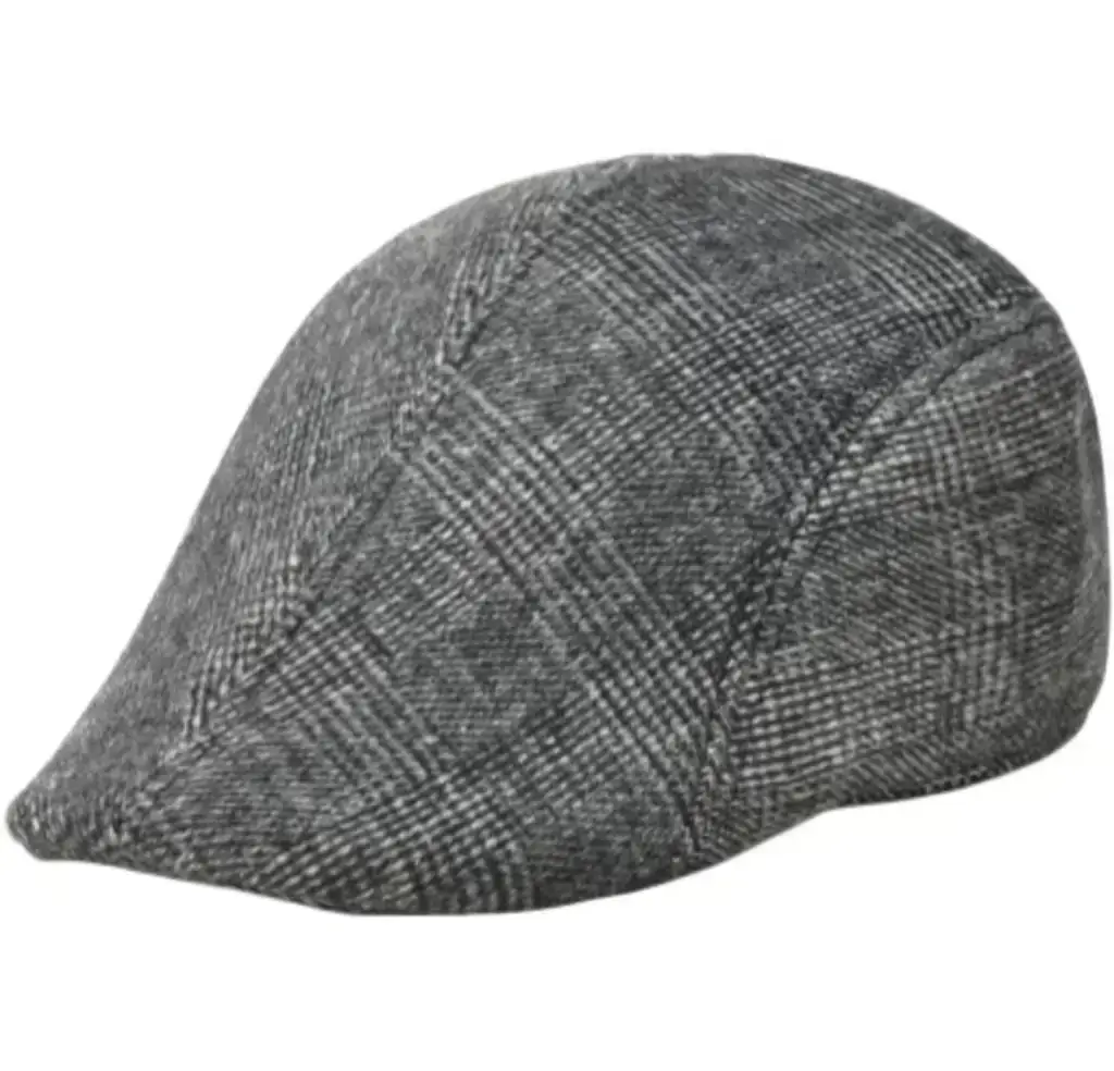 Houndstooth Beret Cap for Men Women Retro Forward Cap - Image 8