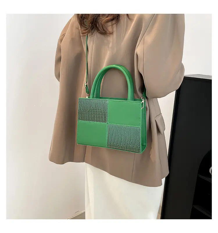 White Croc Embroidered Handbag for Women — feature 20
