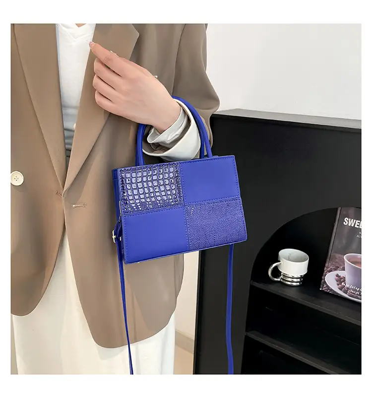 White Croc Embroidered Handbag for Women — feature 22