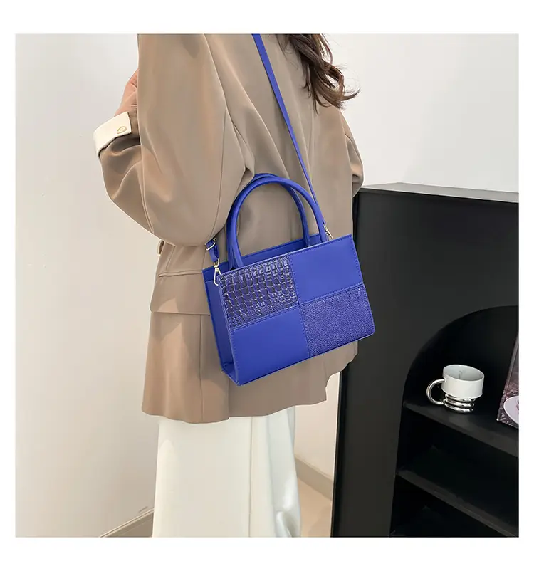 White Croc Embroidered Handbag for Women — feature 24