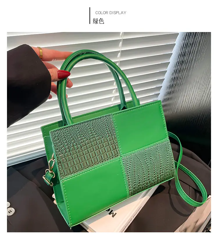 White Croc Embroidered Handbag for Women — feature 28