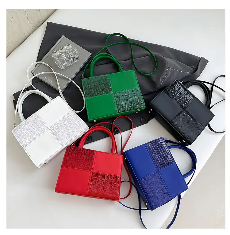 White Croc Embroidered Handbag for Women — feature 8