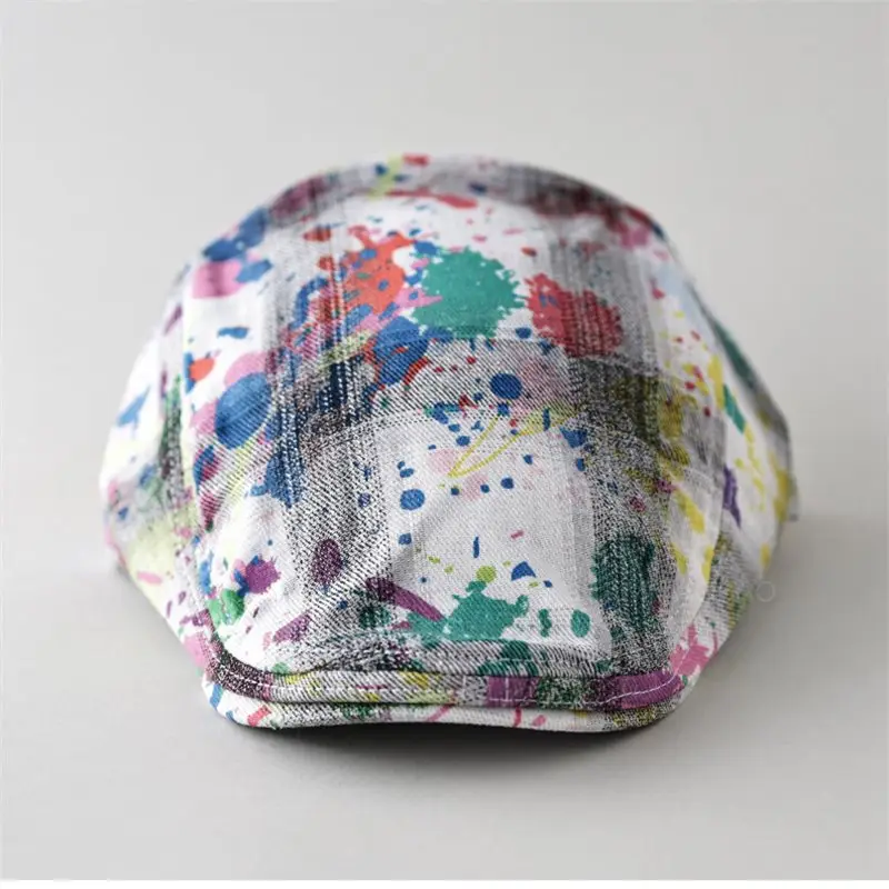 Splash Ink Forward Cap Men Women All Match - Image 6
