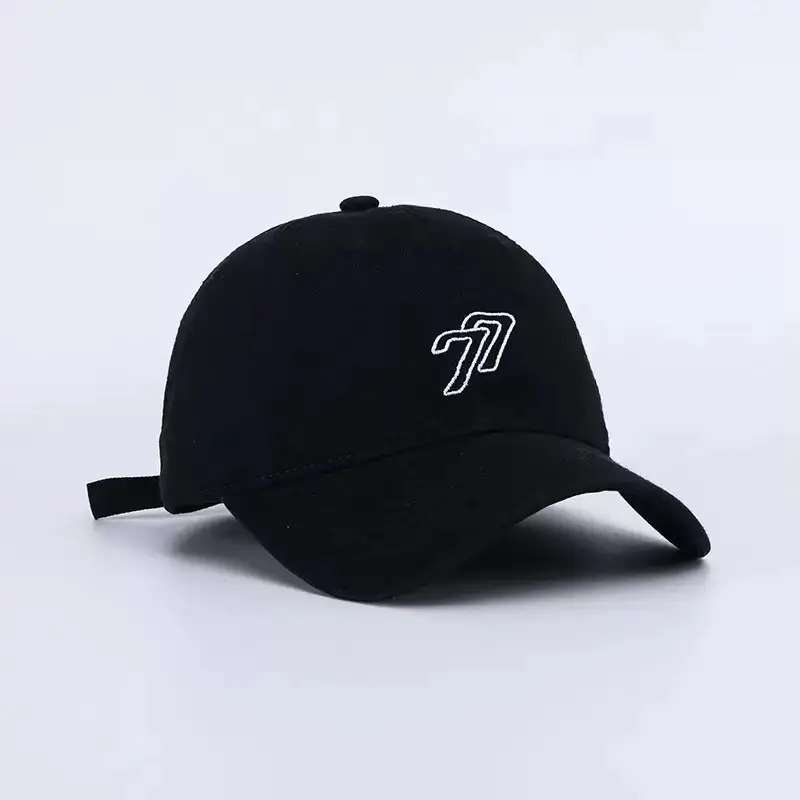 Women's Korean Style Beige Baseball Cap with Embroidered Design - Image 3