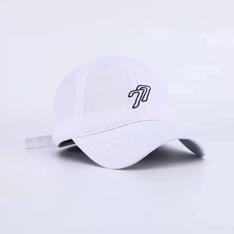 Women's Korean Style Beige Baseball Cap with Embroidered Design - Image 5