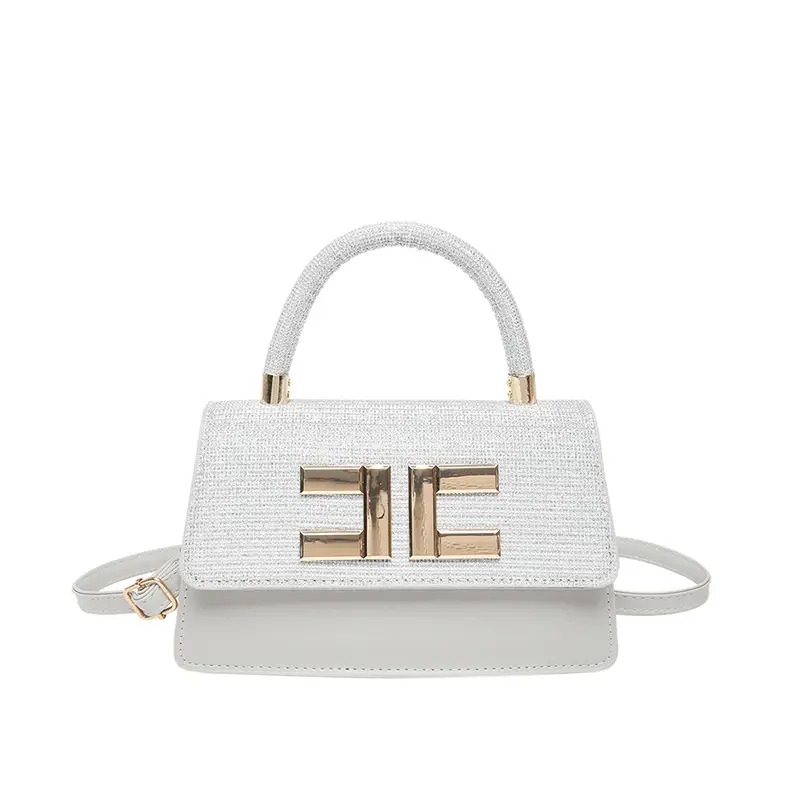 Light Luxury Small Square Bag with HE Logo