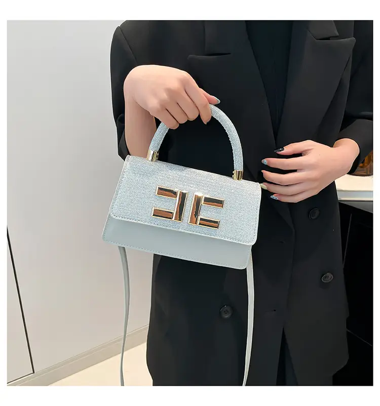 Light Luxury Small Square Bag with HE Logo — feature 11