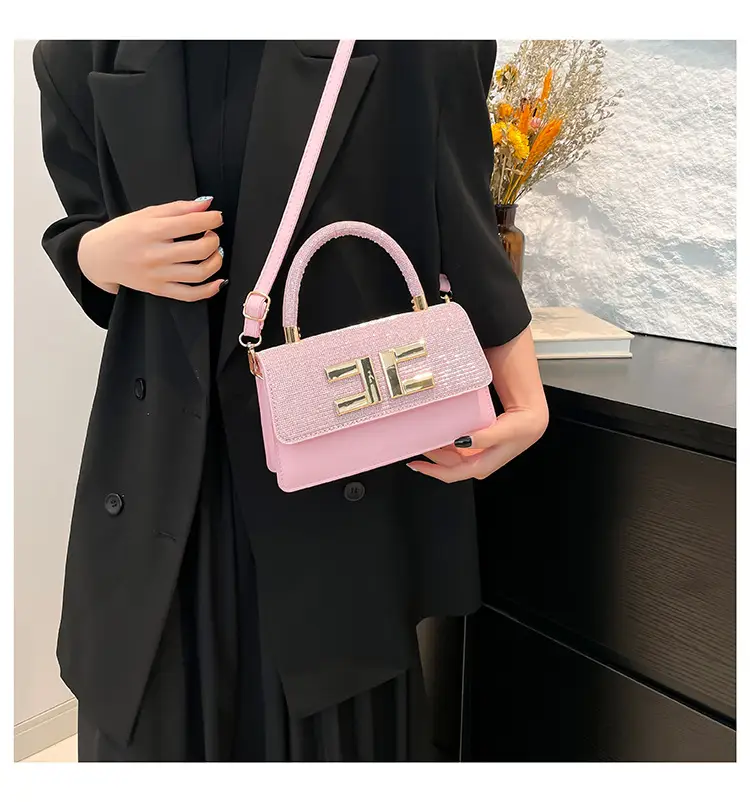 Light Luxury Small Square Bag with HE Logo — feature 15