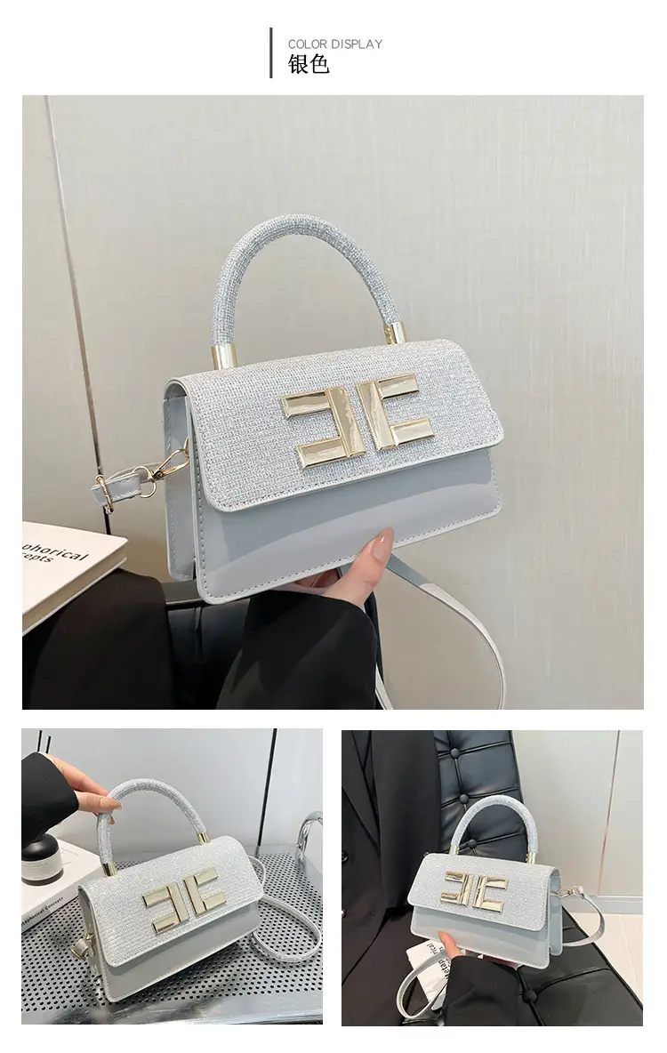 Light Luxury Small Square Bag with HE Logo — feature 23