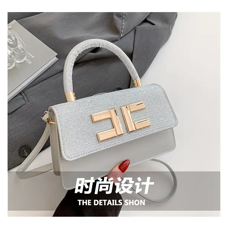 Light Luxury Small Square Bag with HE Logo — feature 3