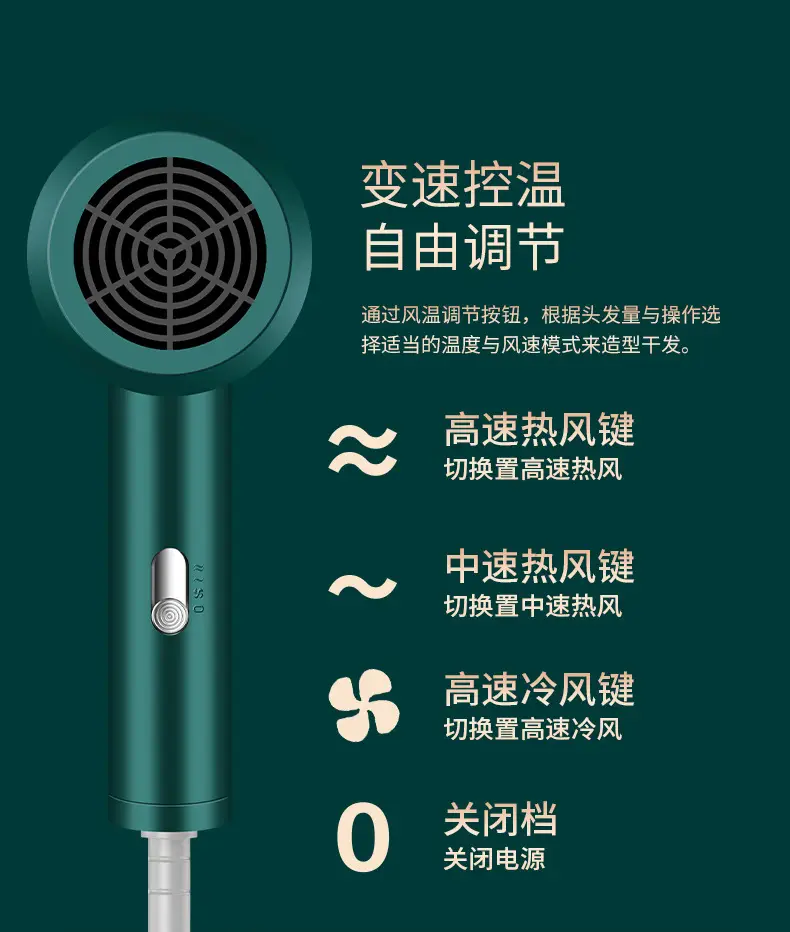 Cherry Blossom Hair Dryer with Negative Ion Technology — feature 36