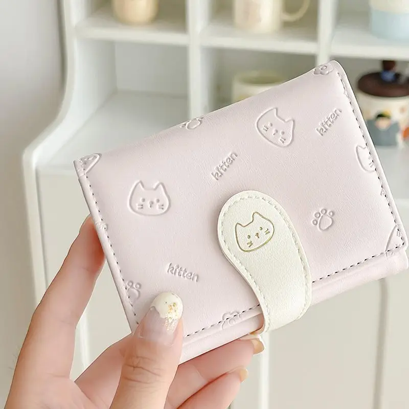 2025 Cute Cat Wallet for Girls, Ultra-Thin, Multi-Card, Coin Purse - Image 6