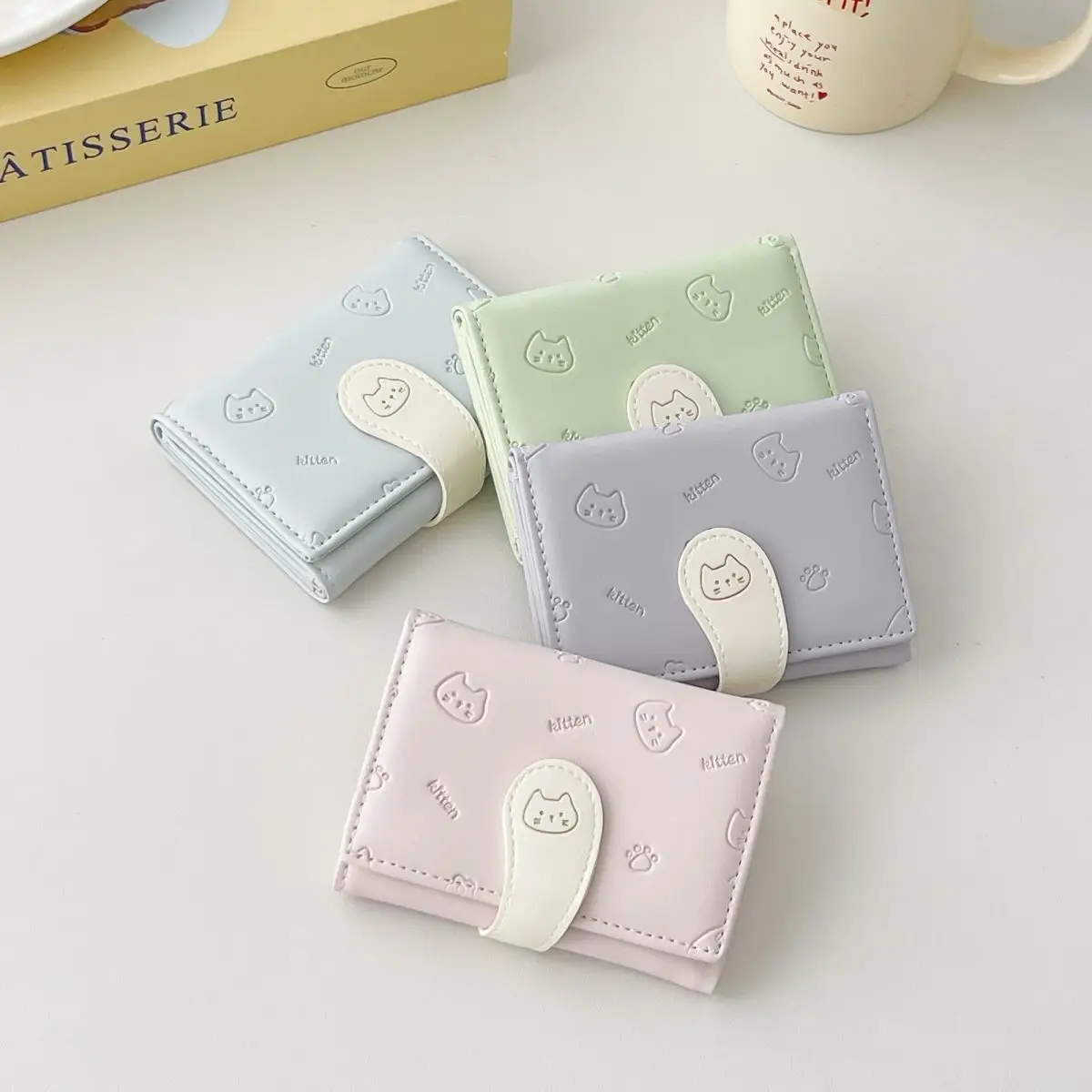 2025 Cute Cat Wallet for Girls, Ultra-Thin, Multi-Card, Coin Purse — feature 4