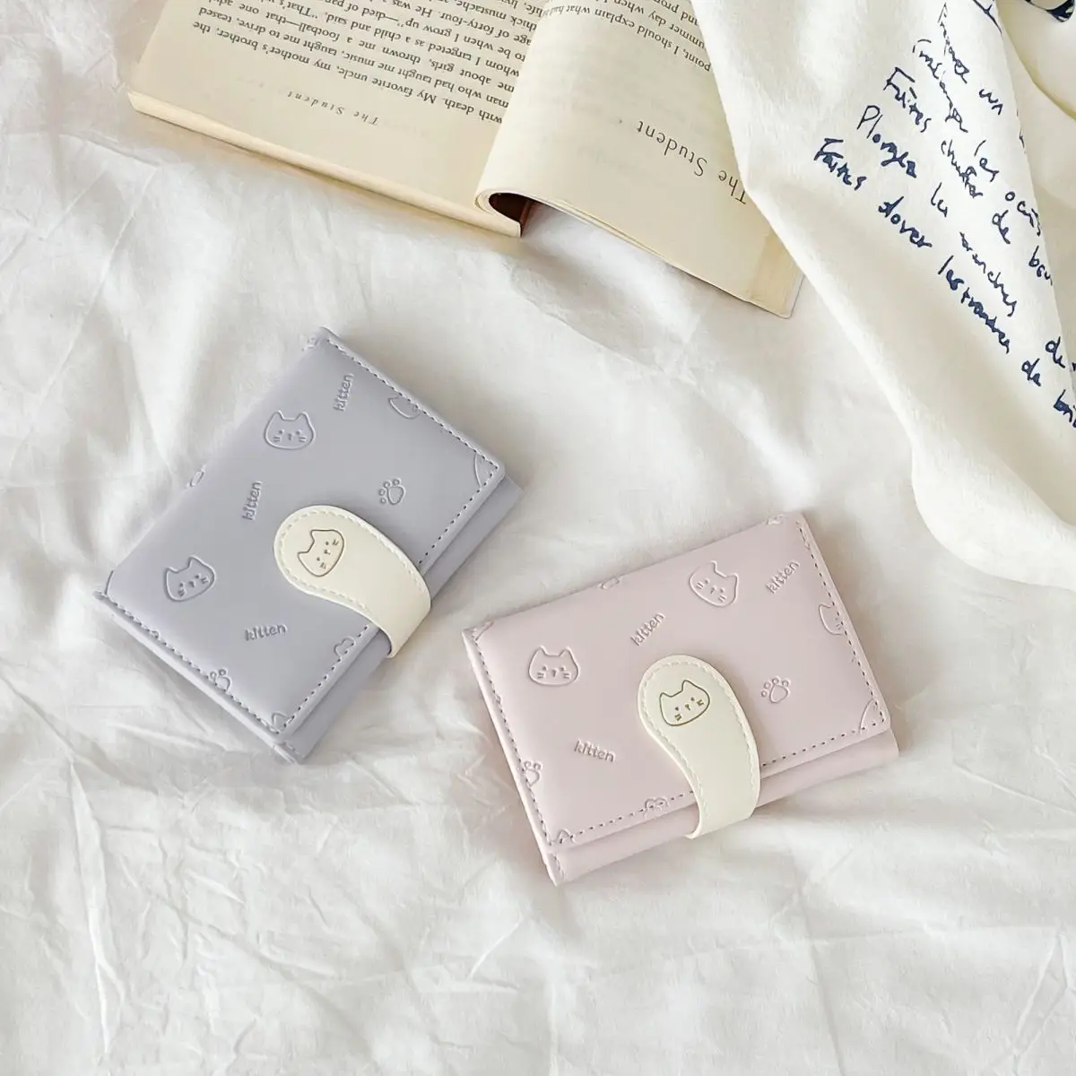 2025 Cute Cat Wallet for Girls, Ultra-Thin, Multi-Card, Coin Purse — feature 5