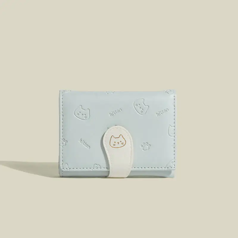 2025 Cute Cat Wallet for Girls, Ultra-Thin, Multi-Card, Coin Purse - Image 2