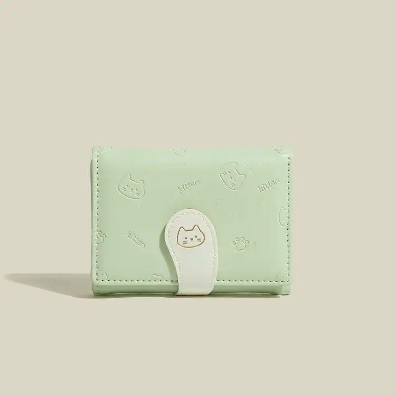2025 Cute Cat Wallet for Girls, Ultra-Thin, Multi-Card, Coin Purse - Image 4