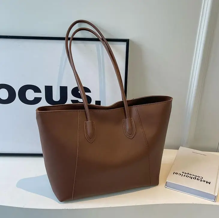 Black Leather Tote Bag for Women 2025 New Arrival - Image 6