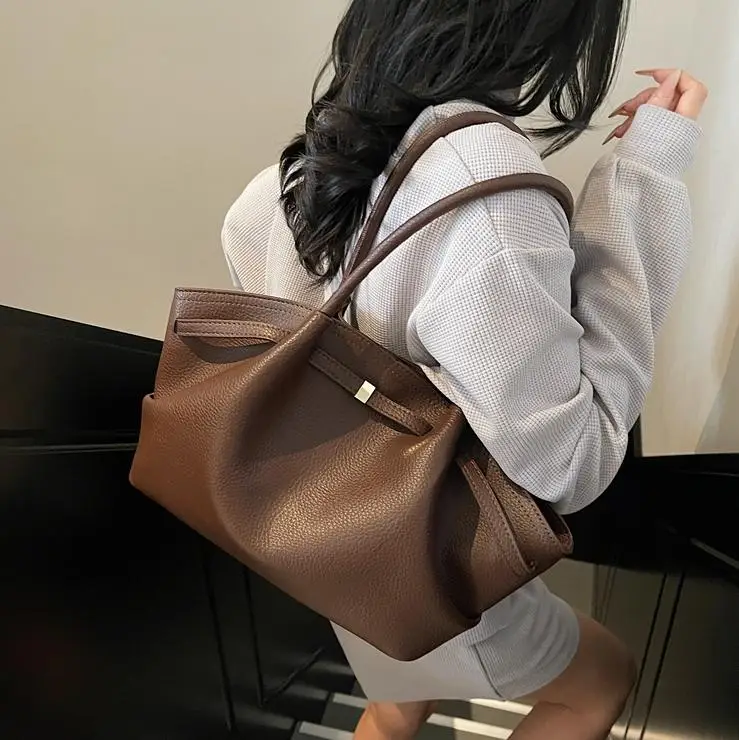 Women's Beige Leather Hand Bag 2025 New - Image 8