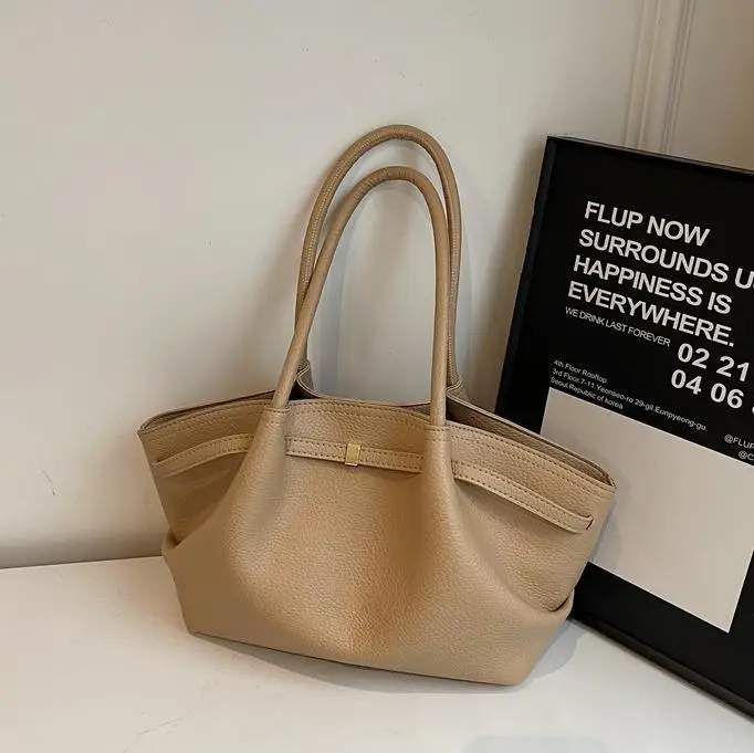 Women's Beige Leather Hand Bag 2025 New - Image 9