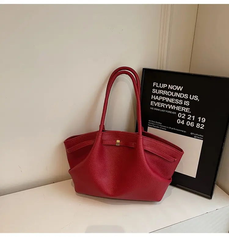 Women's Beige Leather Hand Bag 2025 New — feature 24