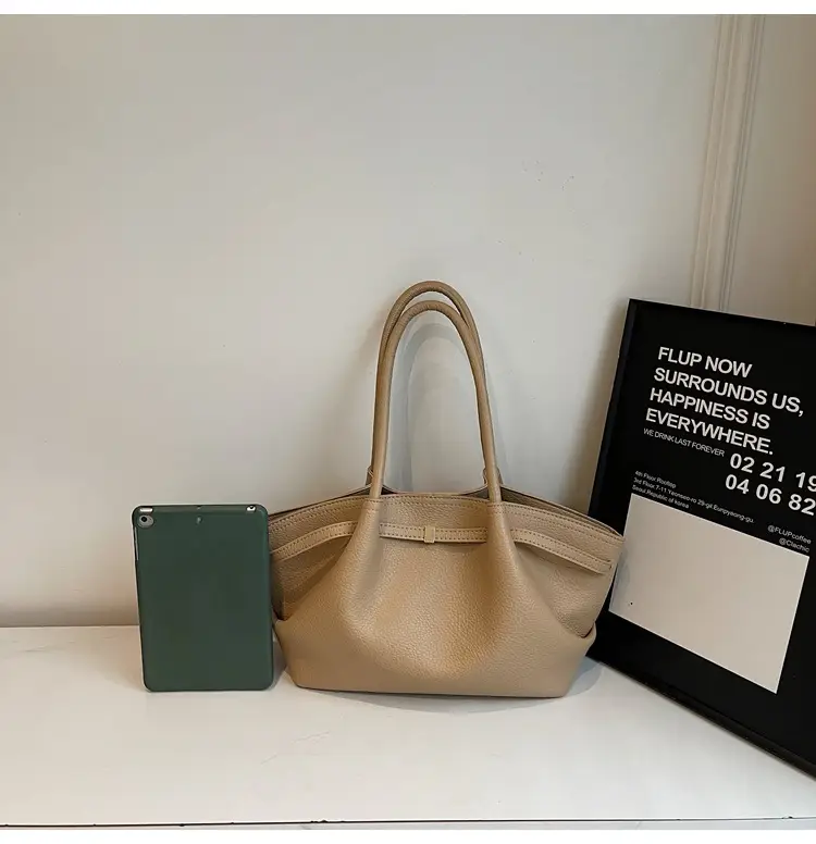 Women's Beige Leather Hand Bag 2025 New — feature 26