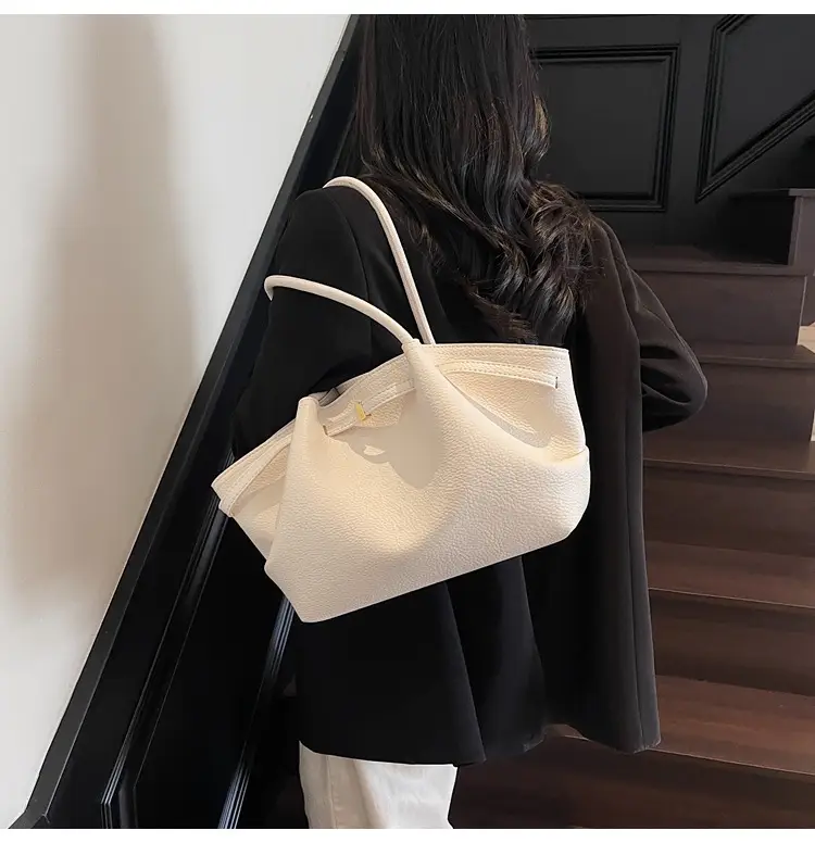 Women's Beige Leather Hand Bag 2025 New — feature 31