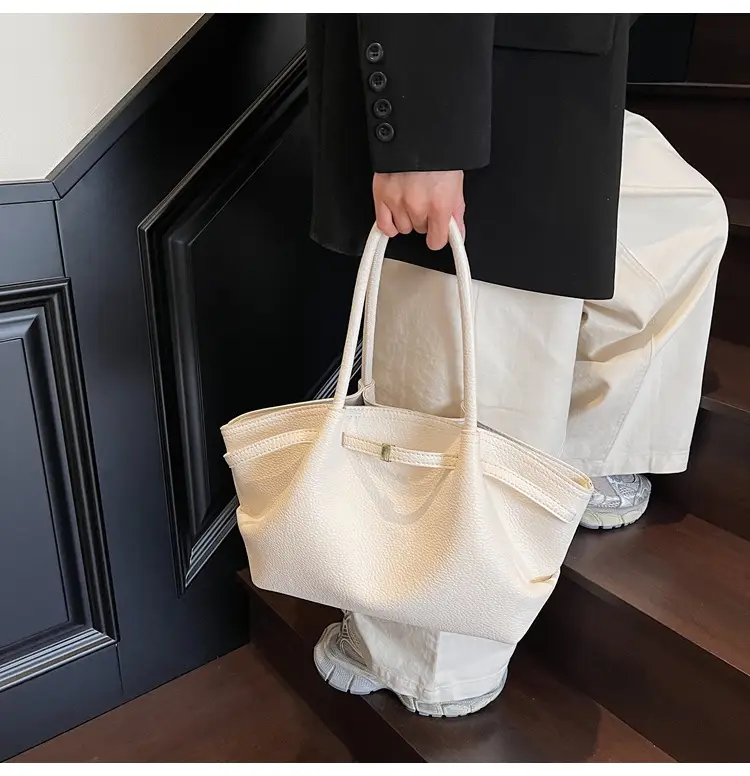 Women's Beige Leather Hand Bag 2025 New — feature 32