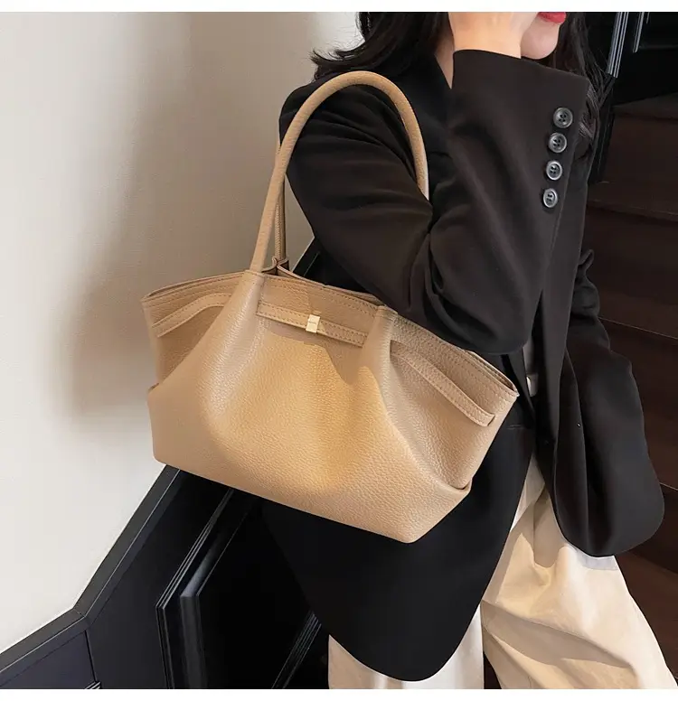 Women's Beige Leather Hand Bag 2025 New — feature 33