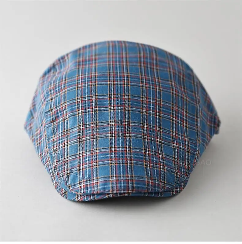 Maroon Plaid Progressive Cap Men Women Casual — feature 6