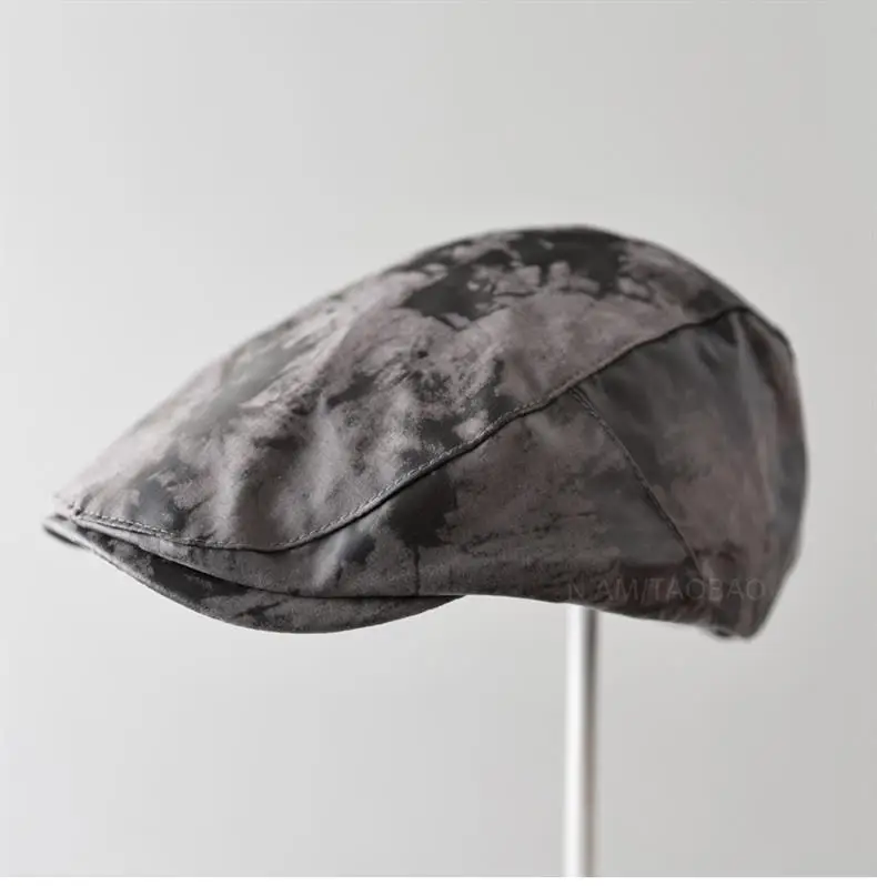 Vintage Tie-Dye Sunshade Cap Brown Men Women — feature 4