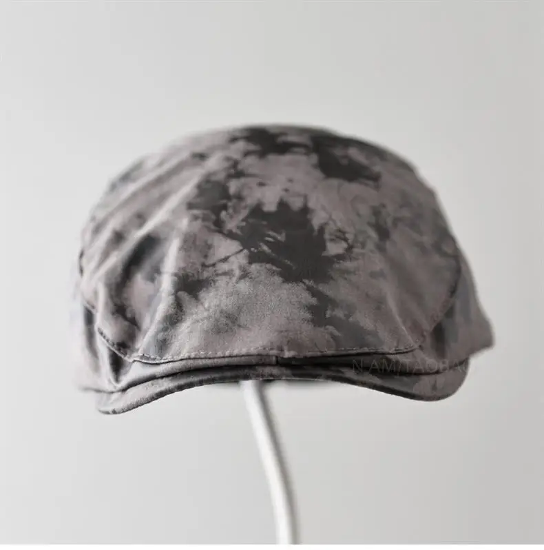 Vintage Tie-Dye Sunshade Cap Brown Men Women — feature 5