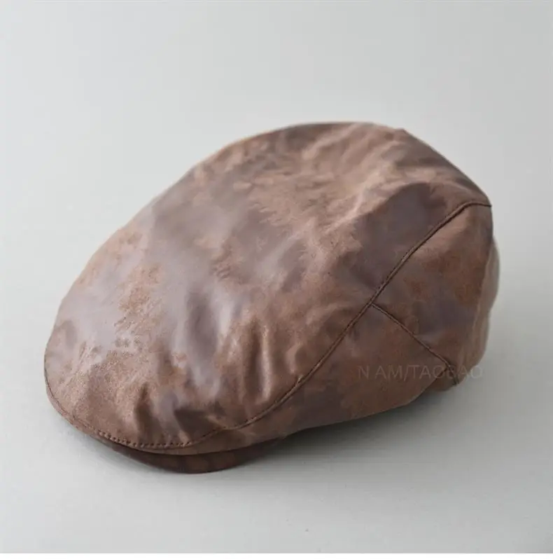 Vintage Tie-Dye Sunshade Cap Brown Men Women — feature 9