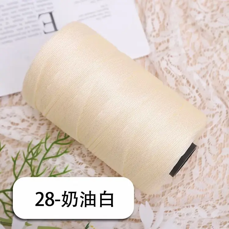 mercerized cotton linen light body ice silk flat belt line diy hand-woven hook hook spring and summer cool hat cushion wool