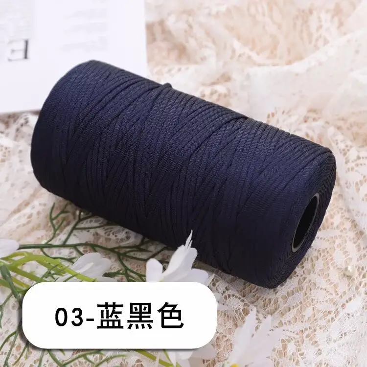 mercerized cotton linen light body ice silk flat belt line diy hand-woven hook hook spring and summer cool hat cushion wool