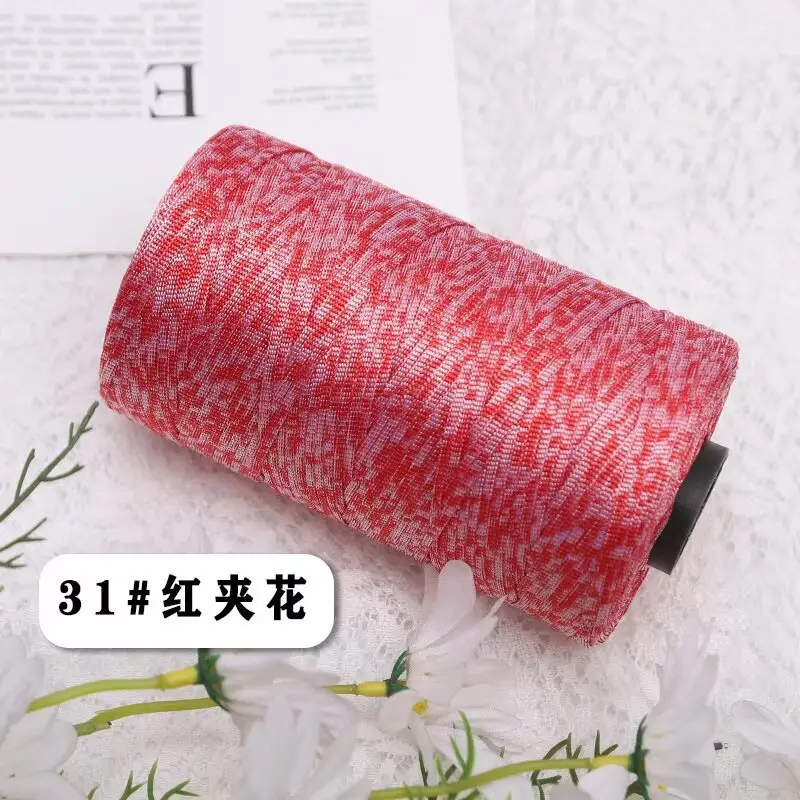 mercerized cotton linen light body ice silk flat belt line diy hand-woven hook hook spring and summer cool hat cushion wool