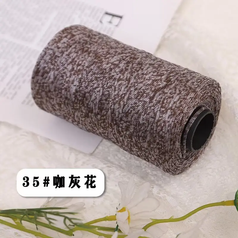 mercerized cotton linen light body ice silk flat belt line diy hand-woven hook hook spring and summer cool hat cushion wool