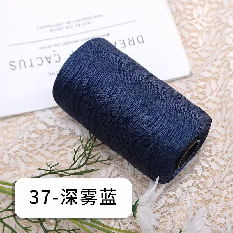 mercerized cotton linen light body ice silk flat belt line diy hand-woven hook hook spring and summer cool hat cushion wool