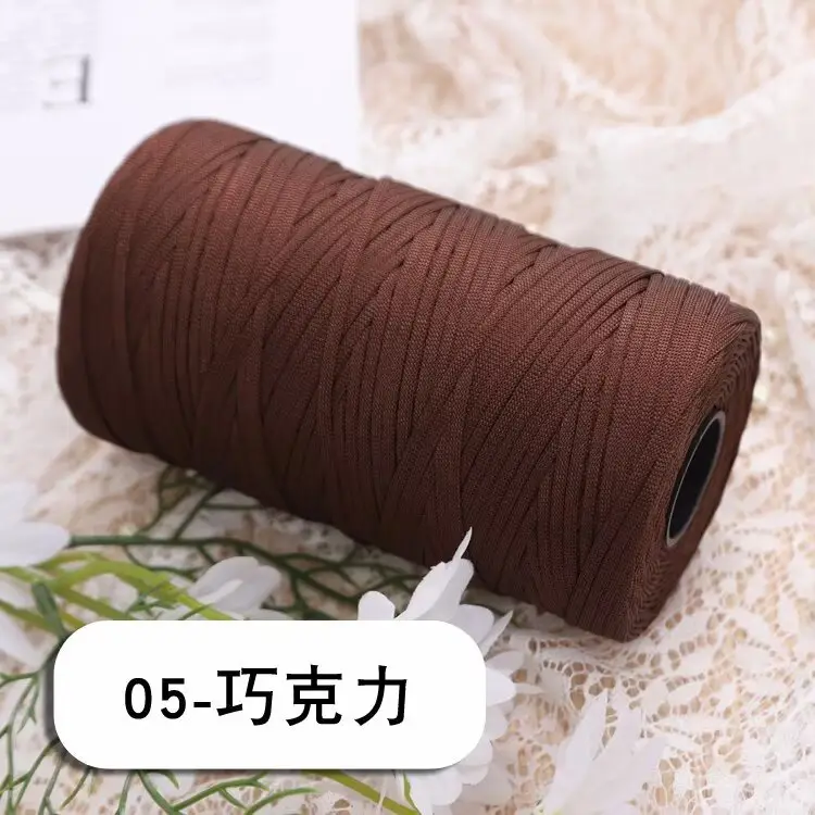 mercerized cotton linen light body ice silk flat belt line diy hand-woven hook hook spring and summer cool hat cushion wool