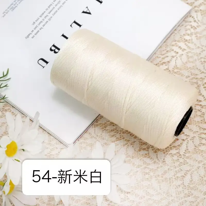 mercerized cotton linen light body ice silk flat belt line diy hand-woven hook hook spring and summer cool hat cushion wool