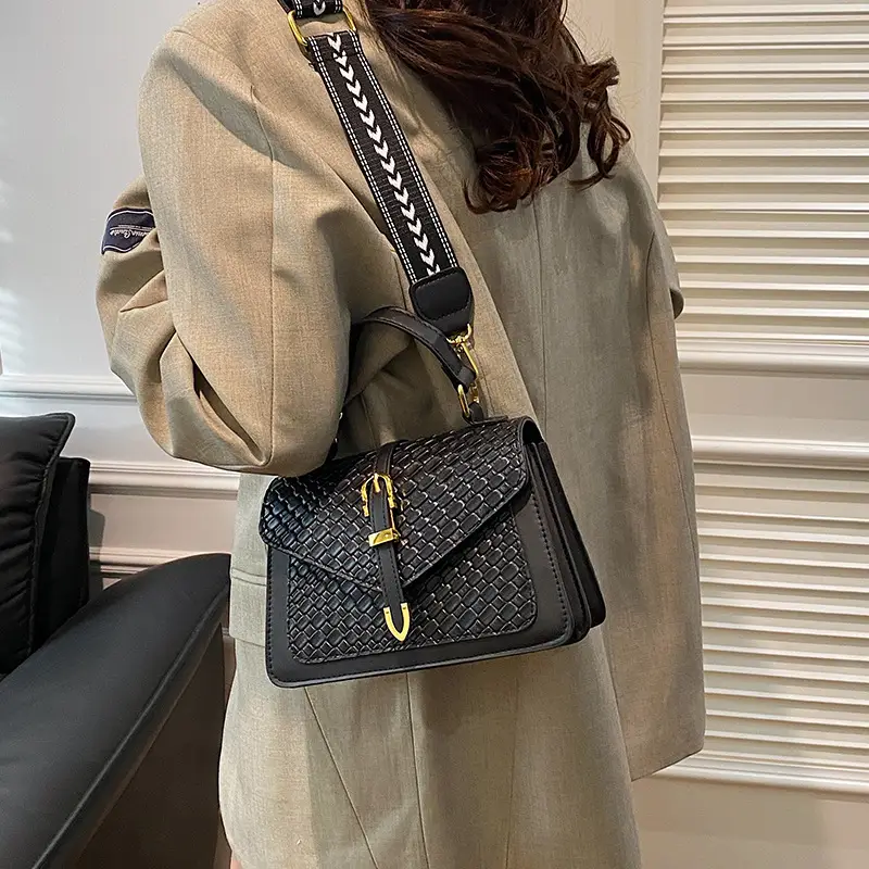 White Woven Korean Belt Bag 2025 Casual Shoulder Crossbody - Image 7
