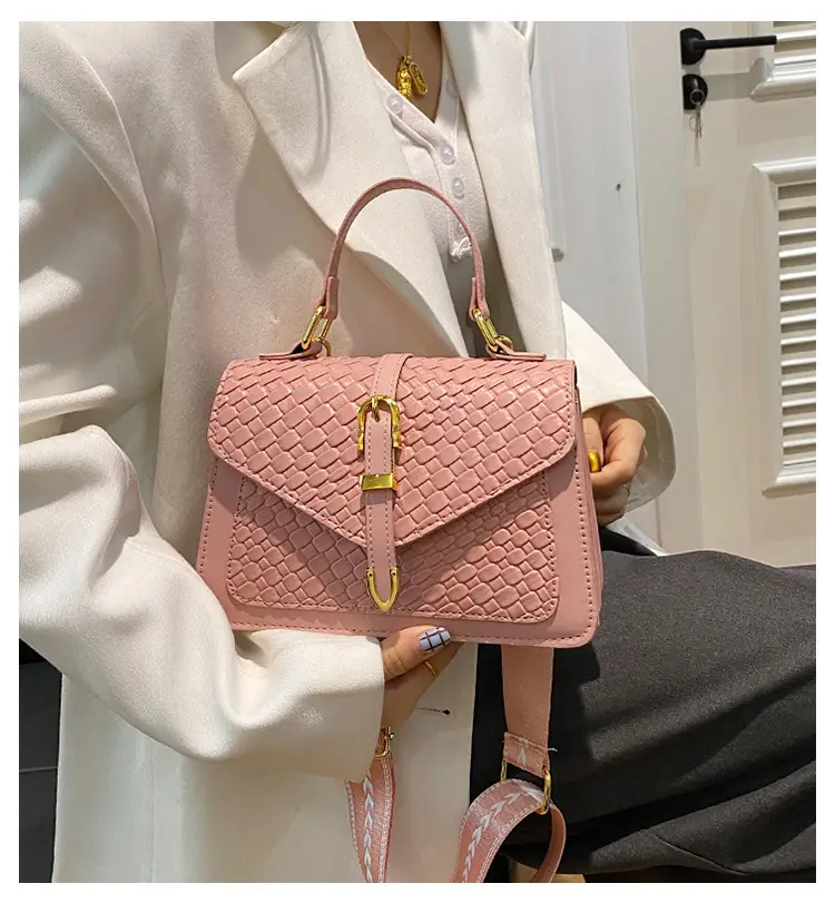 White Woven Korean Belt Bag 2025 Casual Shoulder Crossbody — feature 1