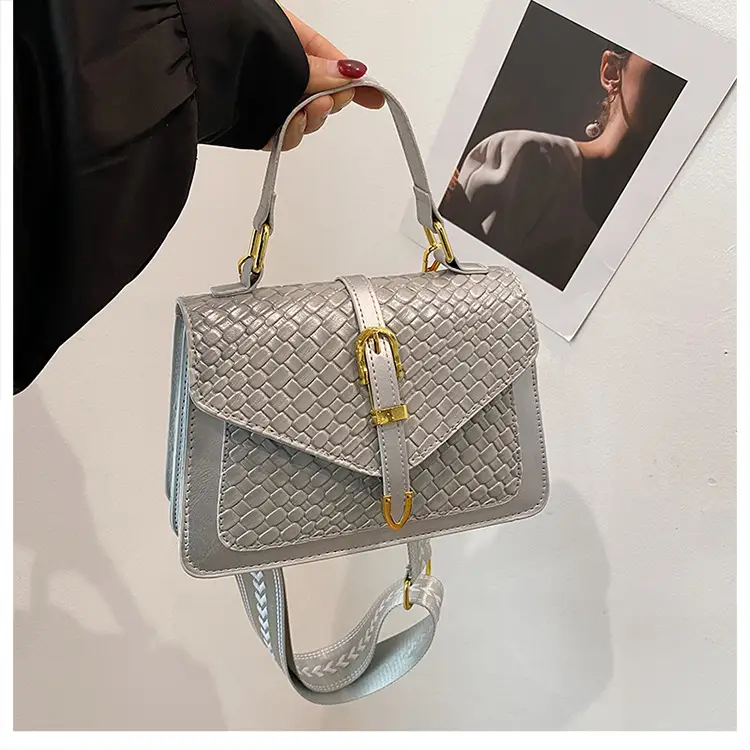 White Woven Korean Belt Bag 2025 Casual Shoulder Crossbody — feature 17