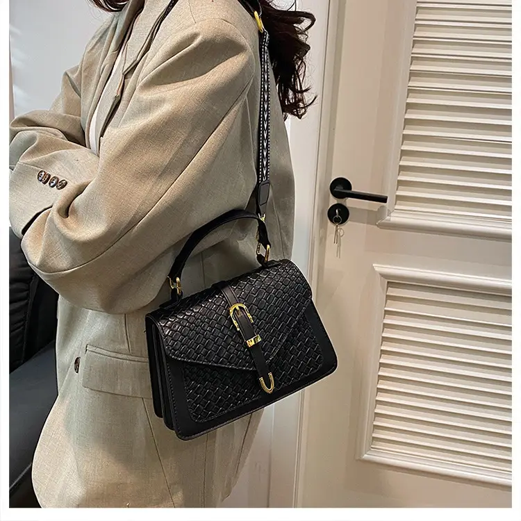 White Woven Korean Belt Bag 2025 Casual Shoulder Crossbody — feature 30