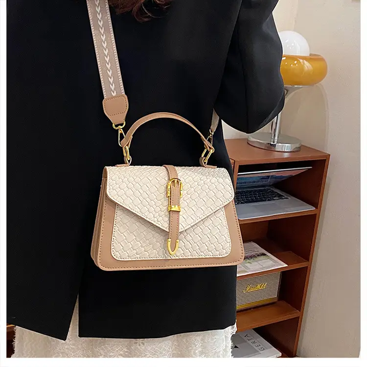 White Woven Korean Belt Bag 2025 Casual Shoulder Crossbody — feature 35